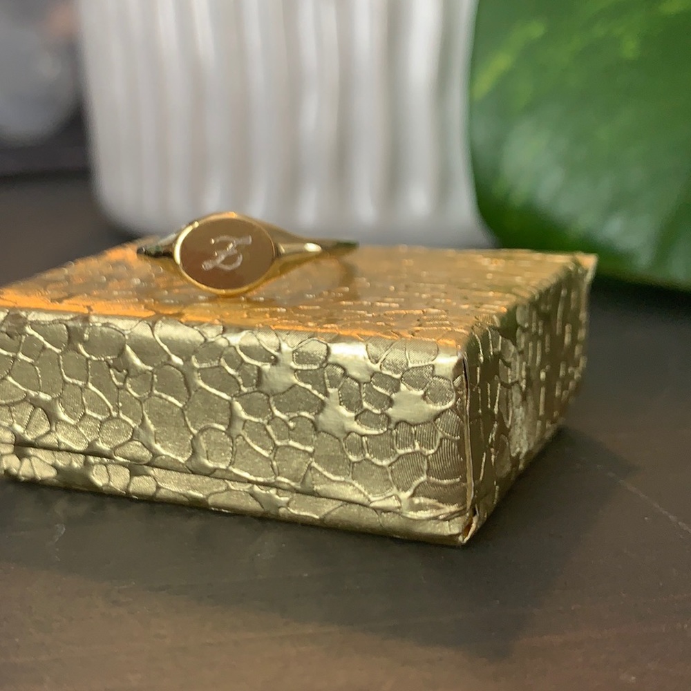 Gold Plated Signet Ring